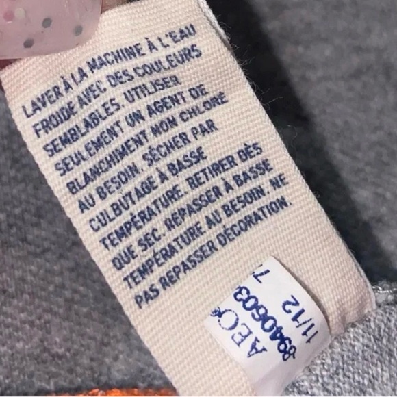 American Eagle Outfitters Athletic Fit Polo Shirt Gray Orange Trim XLT Cotton - Picture 11 of 13